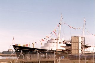 The Royal Yacht Britannia (bow),  Leith
