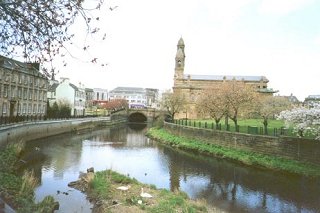 White Cart Water and Town Hall, Paisley