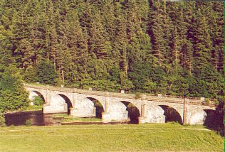 Neidpath Viaduct over the River Tweed, west of Peebles