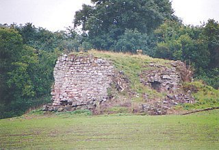 The remains of Wallace's Tower, Roxburgh