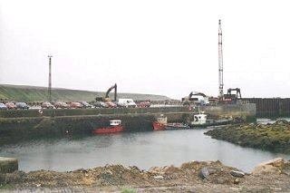 Gills Harbour, providing a ferry to Orkney