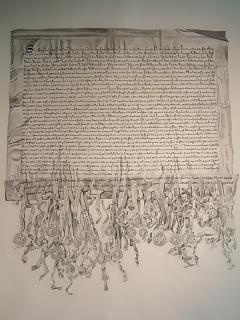 Copy of the Declaration of Arbroath, Arbroath Abbey