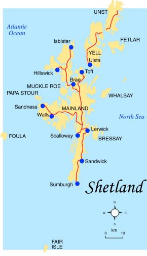 Shetland Map