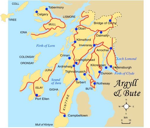 Map Of Bute