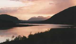 An Teallach at Sunset, from the South