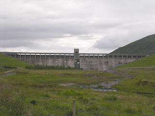 Dam at the head of Loch Glascarnoch