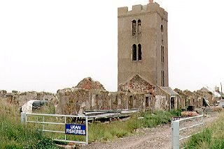 Ruined Fisher Cottages and Tower, Usan