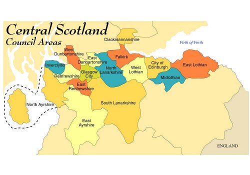 Clickable Map of Central Scotland